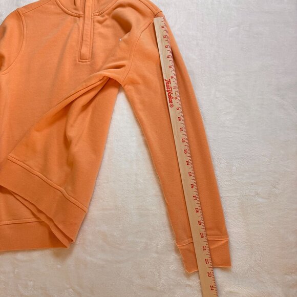 A0008 Brooks Brothers Youth Half-Zip Pullover Sweatshirt 16Y Peach Cotton NWT - Picture 7 of 8